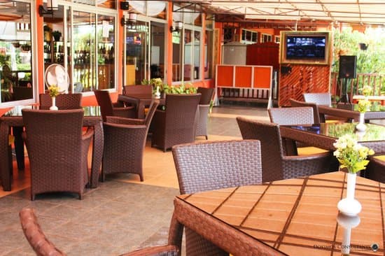 Oak Place outdoor lounge area with garden seating
